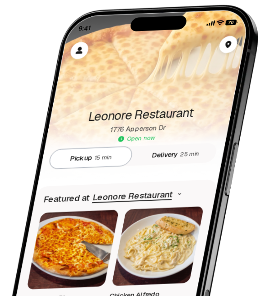 Leonore Restaurant app preview